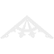 Ekena Millwork Pitch Riley Architectural Grade PVC Gable Pediment, 72"W x 30"H x 1"P (10/12) GPP072X030X100RIL - alternate 2